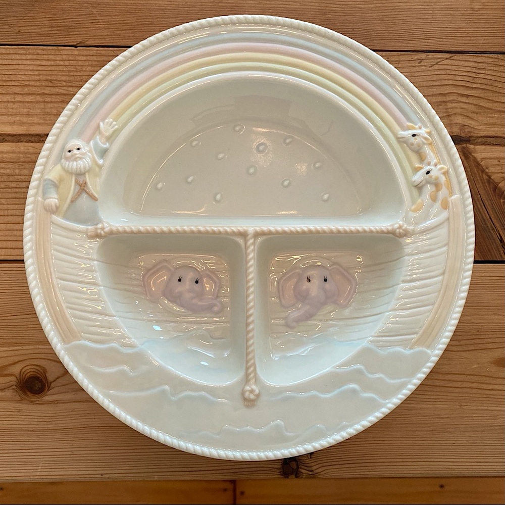 NWT Noah’s Ark by Lenox Child’s Divided Plate